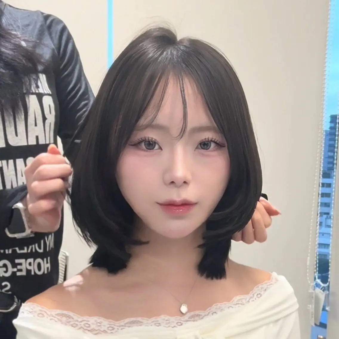 ミディアム ミディアムレイヤー レイヤーカット 韓国レイヤー×艶 カラー/coco🩰のヘアスタイル