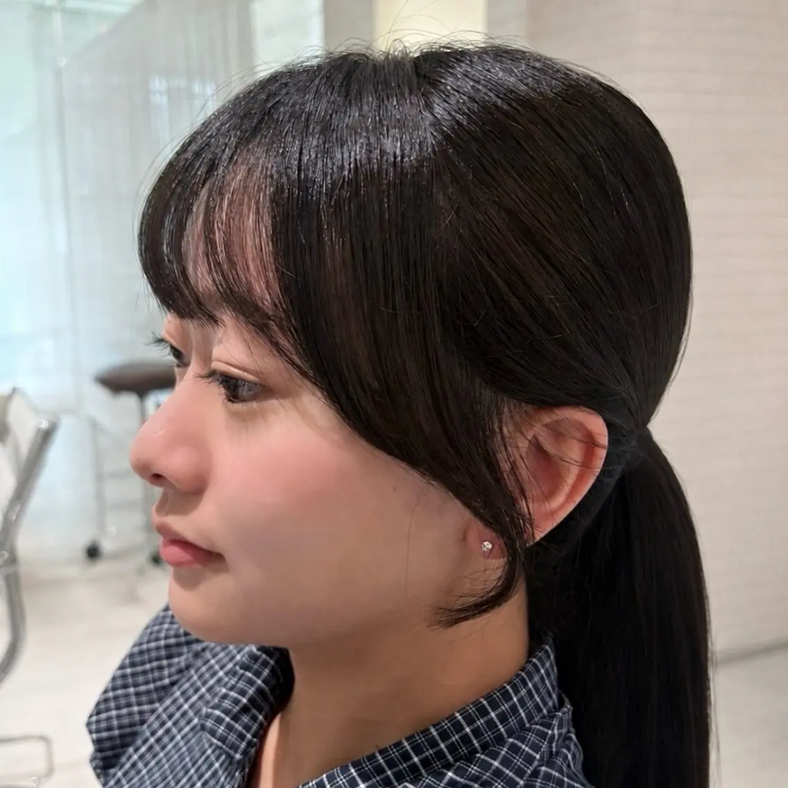 ロング カラー カット ハッシュカット 田窪珠妃のヘアスタイル