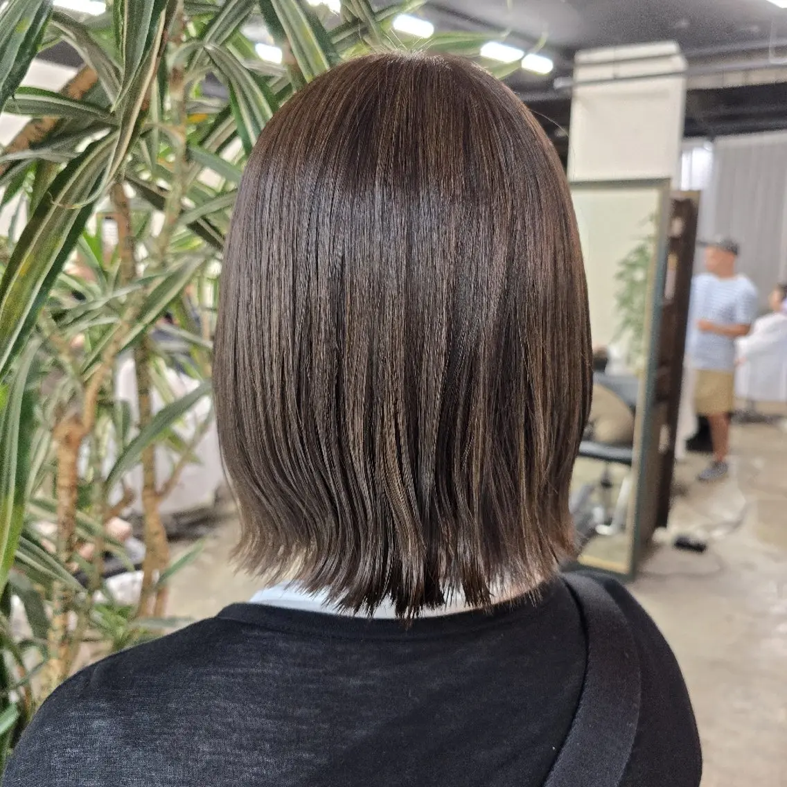 ショート カラー ヘアカラー トリートメント ハヤシ マユ ✂ 府中美容室のヘアスタイル