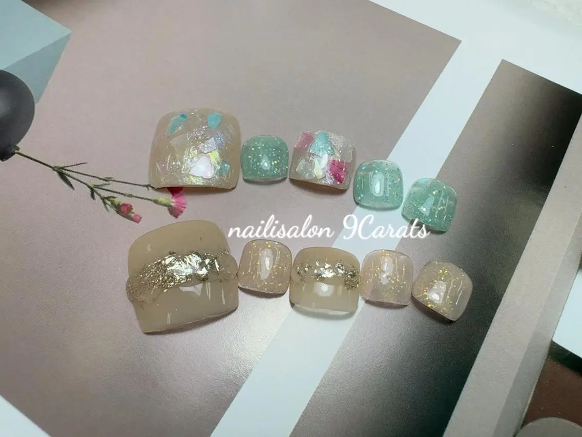 ネイル 💜ワンホンネイル ナインカラット💎のネイルデザイン