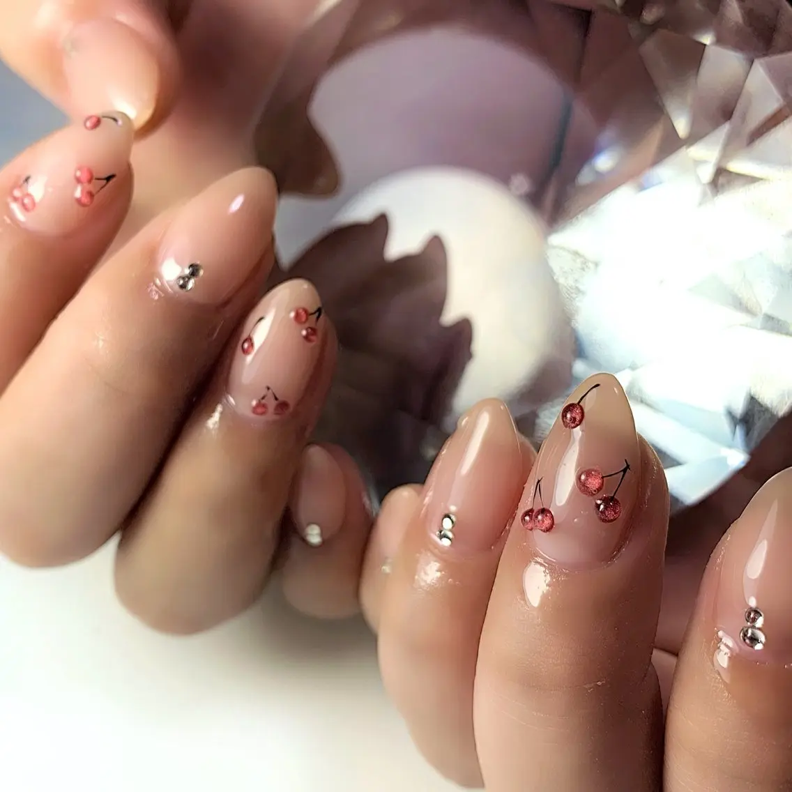 ネイル ハンドネイル Rose Glass 高蔵寺店のネイルデザイン