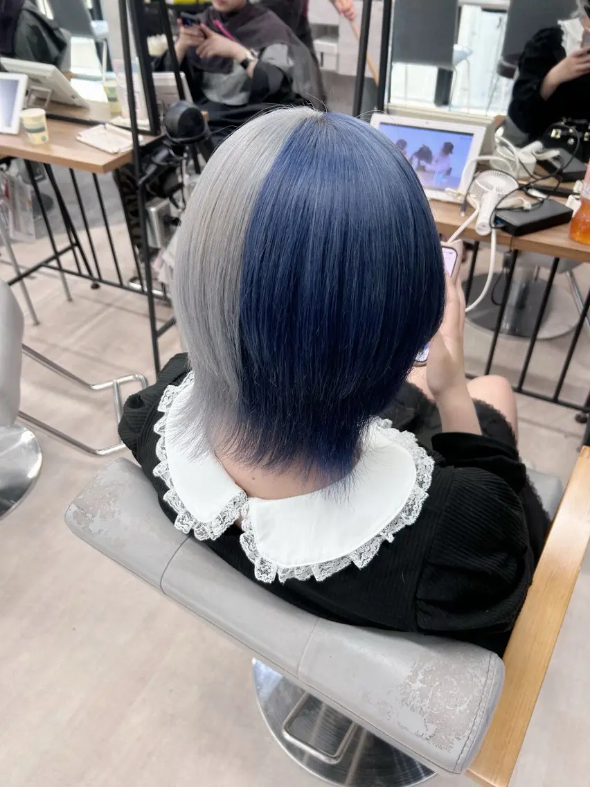 ミディアム カラー ヘアアレンジ カット ヘアカラー 💕ブリーチ/ヘアメ 🎀YUUKAのヘアスタイル