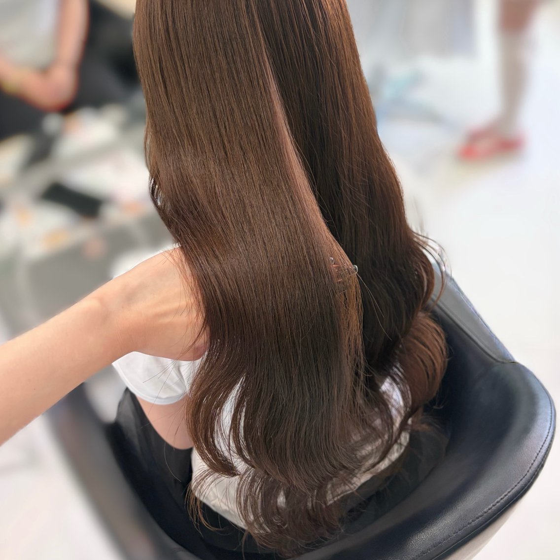 ロング カラー アッシュ アッシュブラウン ブラウンカラー カット ヘアカラー トリートメント 透明感カラー/ ボブ/Natsukiのヘアスタイル