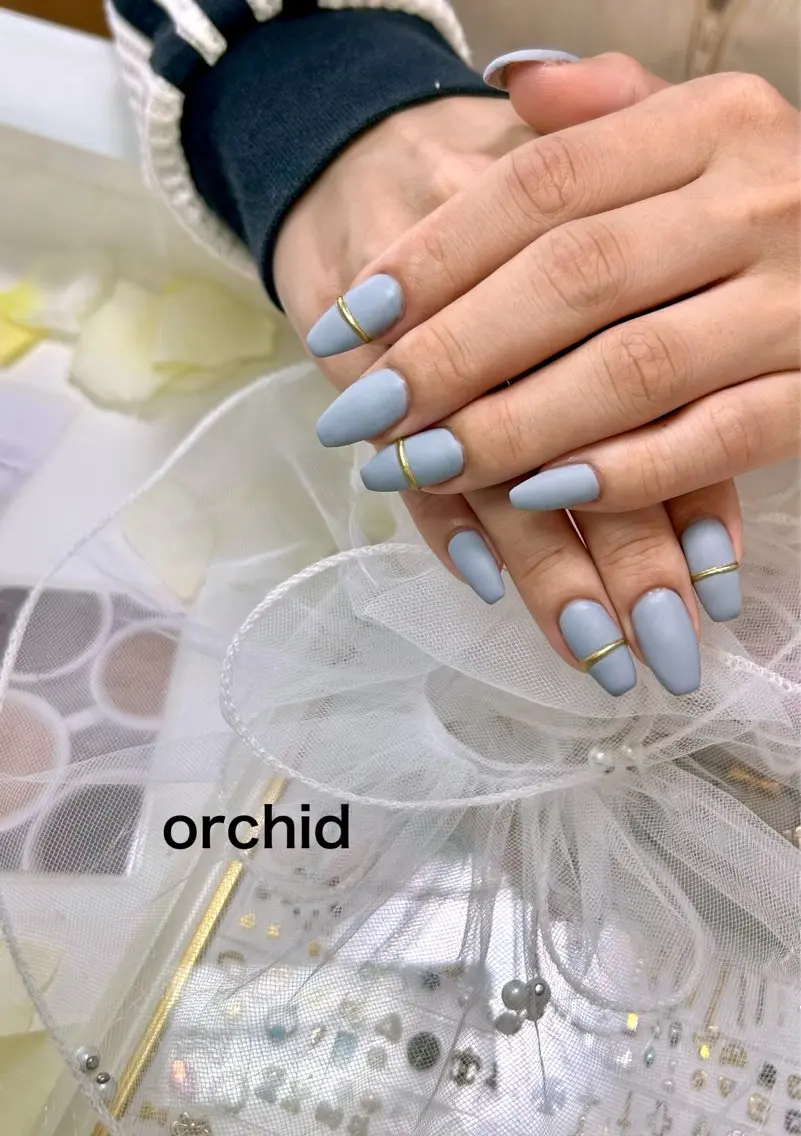ネイル ハンドネイル orchid ♡オーキッドのネイルデザイン