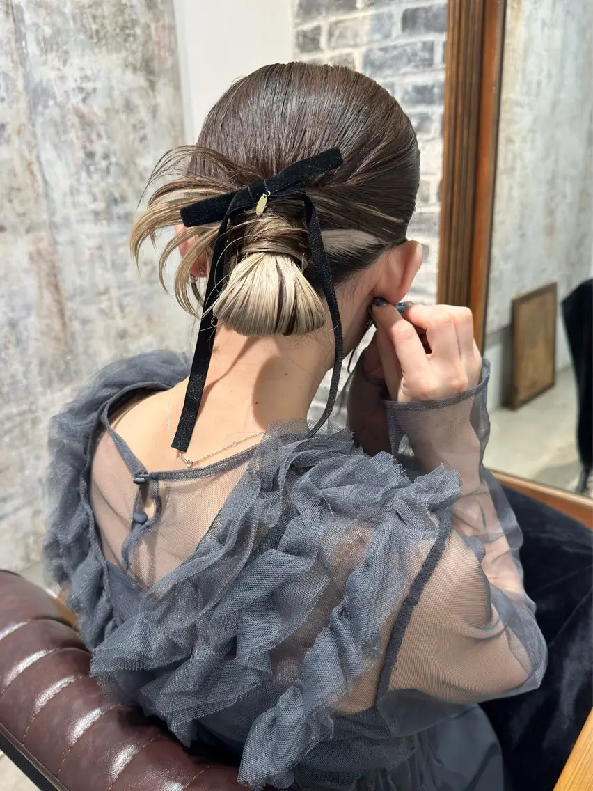 ヘアセット🎀💍お呼ばれ/結婚式/パーティー/成人式/前撮り/推し活などのヘアアレンジ👱🏻♀️🩰持ち込み写真可の写真