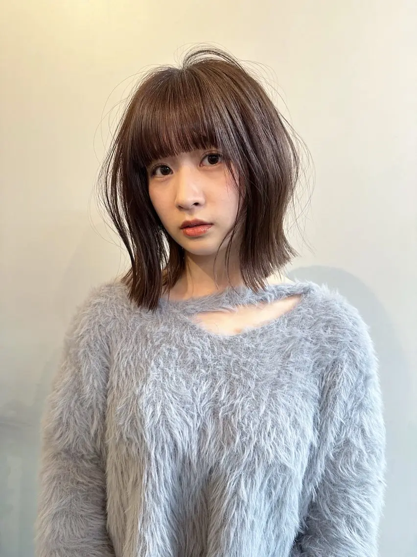 ショート ボブ ハッシュカット🎀 レイヤーカットのヘアスタイル