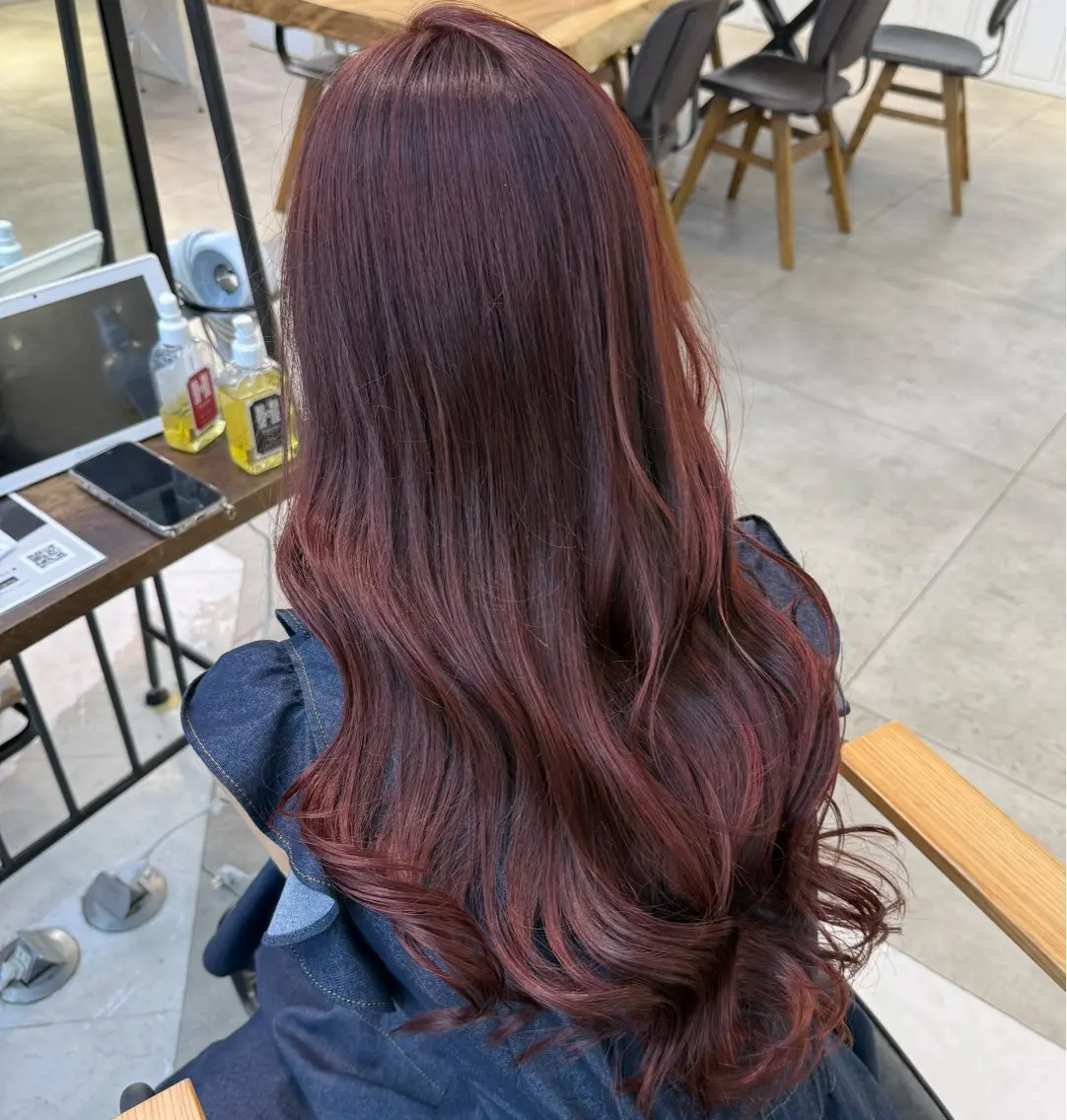 ロング ヘアカラー RUNA⭐️⛓ ハイトーン/デザインのヘアスタイル