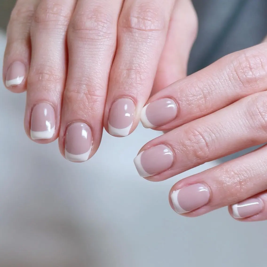 ネイル フレンチネイル ニュアンスネイル オフィスネイル シンプルネイル ハンドネイル Baku Nailsのネイルデザイン