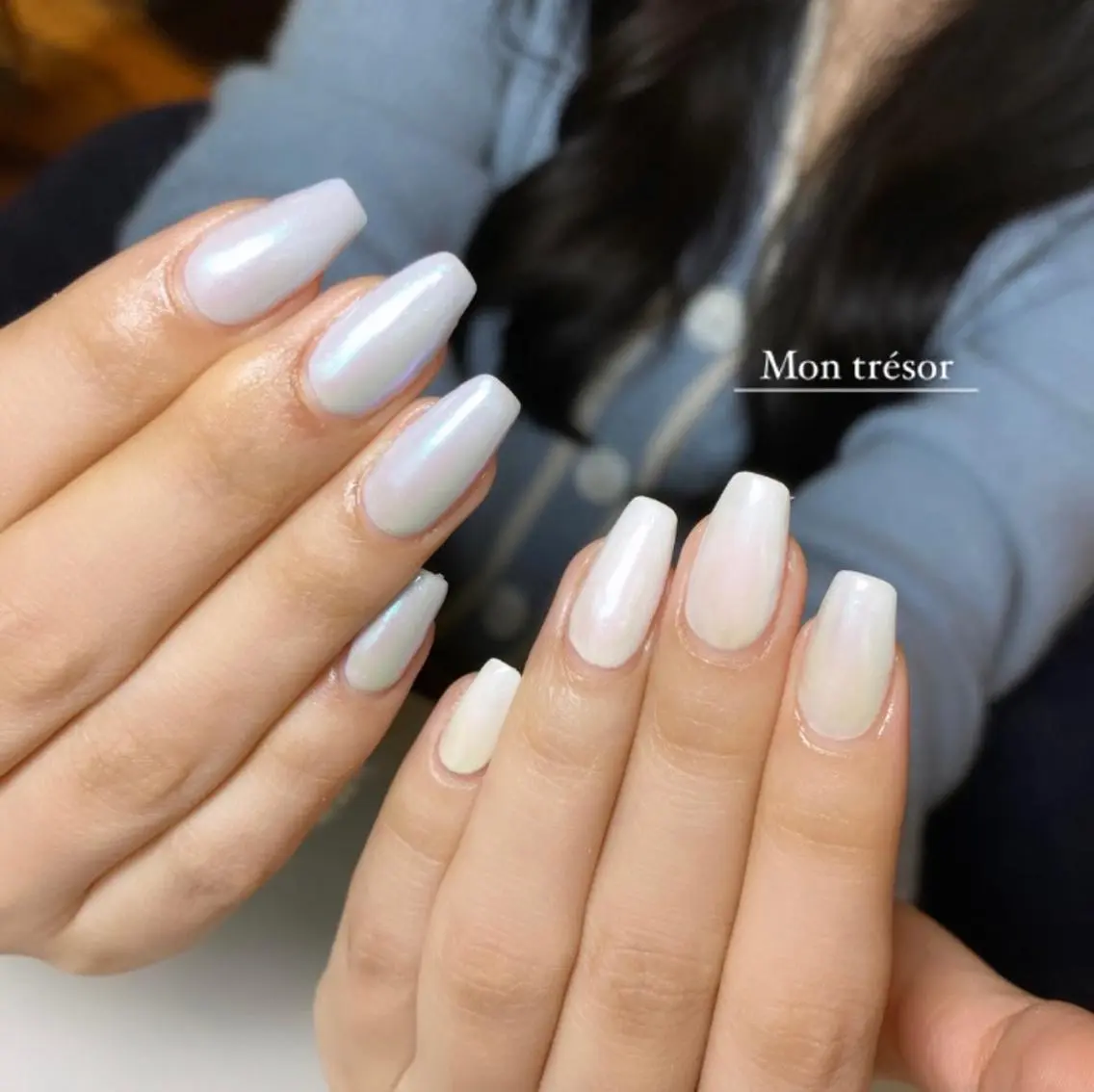ネイル オーロラネイル ハンドネイル Nail salon Nuit(ニュイ)のネイルデザイン
