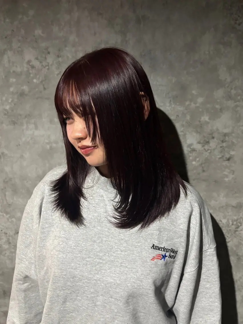 【‎‎‎✦.˚好印象No.1‎✦.˚】顔周りカット＋うるつやワンカラー＋ケアトリートメントの写真
