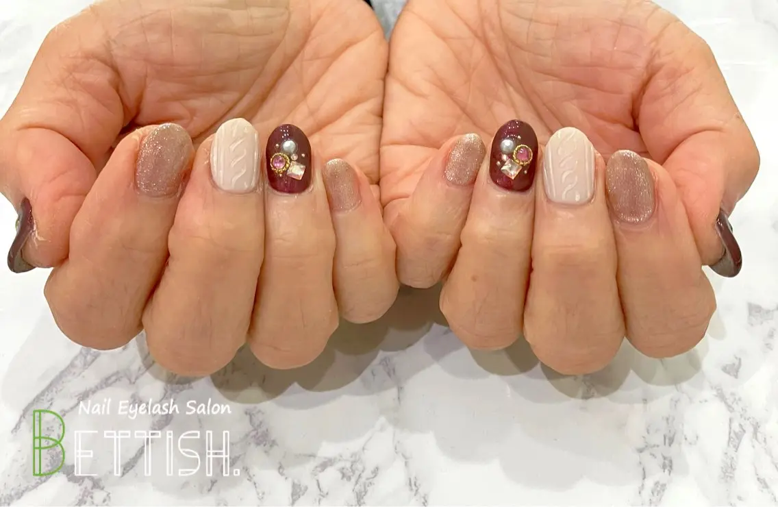 ネイル ボルドー BETTISH. KUMIKO☺︎︎のネイルデザイン