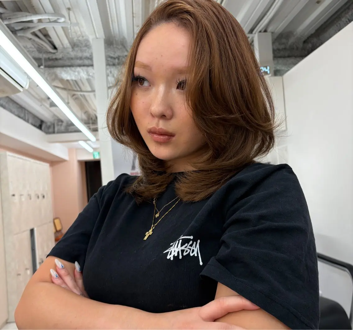 ミディアム ヘアカラー YOLO 渋谷/ kona🌺のヘアスタイル