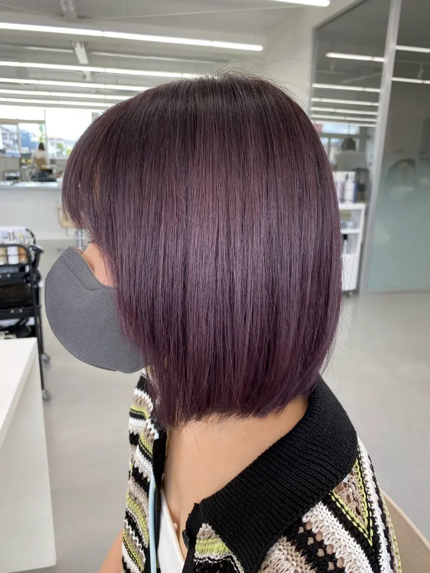 カラー ブリーチ ラベンダーカラー ラベンダーピンク ピンクカラー 小岸 竜のヘアスタイル