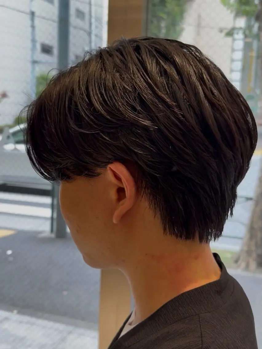 パーマ メンズ カット パーマ 🫧韓国レイヤー🫧 山本 侑平のヘアスタイル
