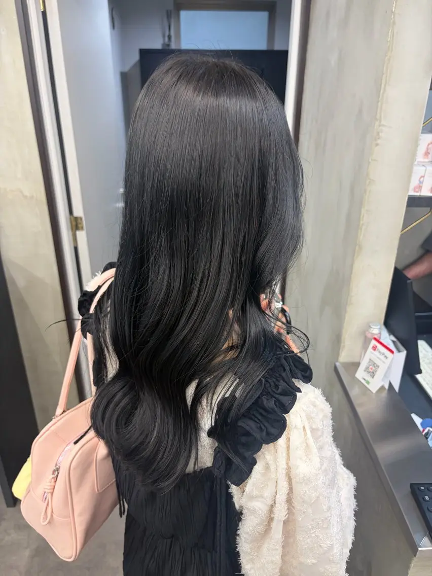 ロング カラー 透明感カラー グレージュ シアーグレージュ 名駅/艶カラー/ haruka♡のヘアスタイル