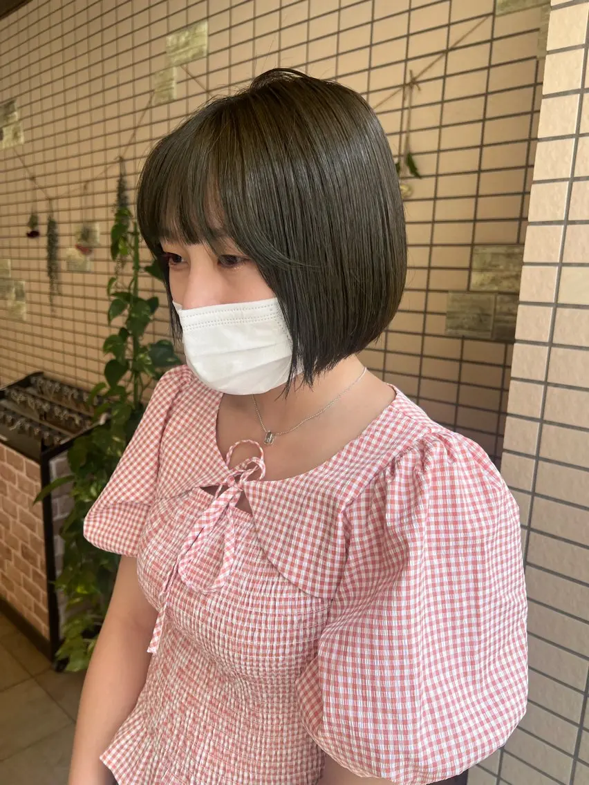 ショート ボブ 美髪矯正/髪質改善/ 艶髪🤍伊藤梨紗のヘアスタイル