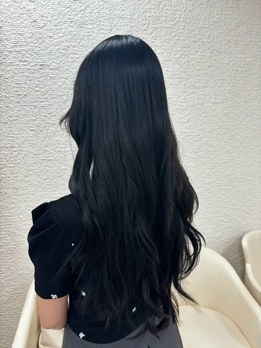 ロング カット ヘアカラー トリートメント 推し活/韓国/ブリー チカラーminamiのヘアスタイル