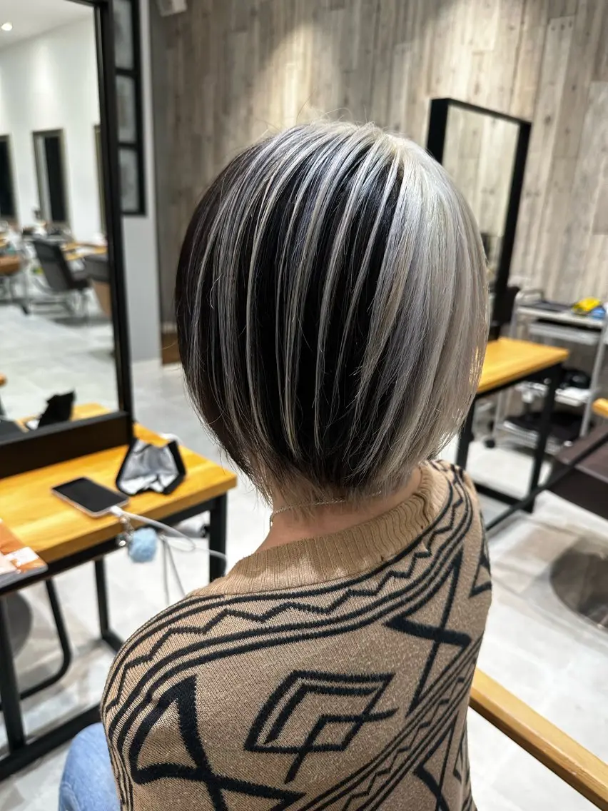ショート カラー ショートボブ デザインカラー ボブ ショートヘア 古河 湊斗のヘアスタイル