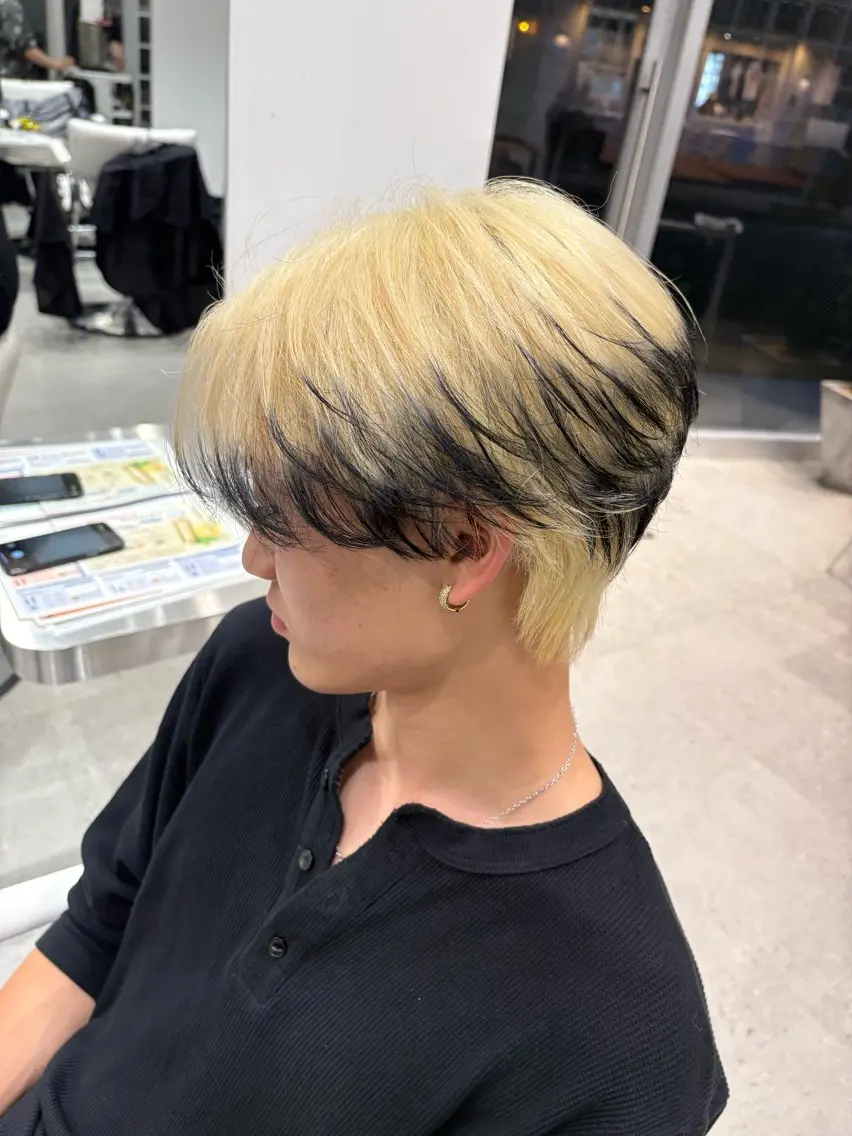 メンズ ヘアカラー はなか🌷カラー モデル募集中✂️のヘアスタイル
