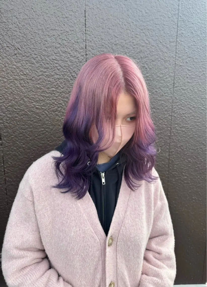 【ミニモ新規様限定60%OFF✨】デザインカラー😍プレイングカラーバレイヤージュ、グラデーションetcの写真