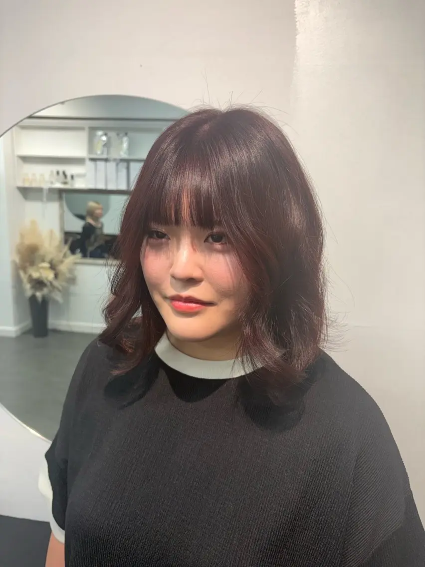 ショート カラー ヘアカラー トリートメント 💖透明感カラー💖 美優のヘアスタイル
