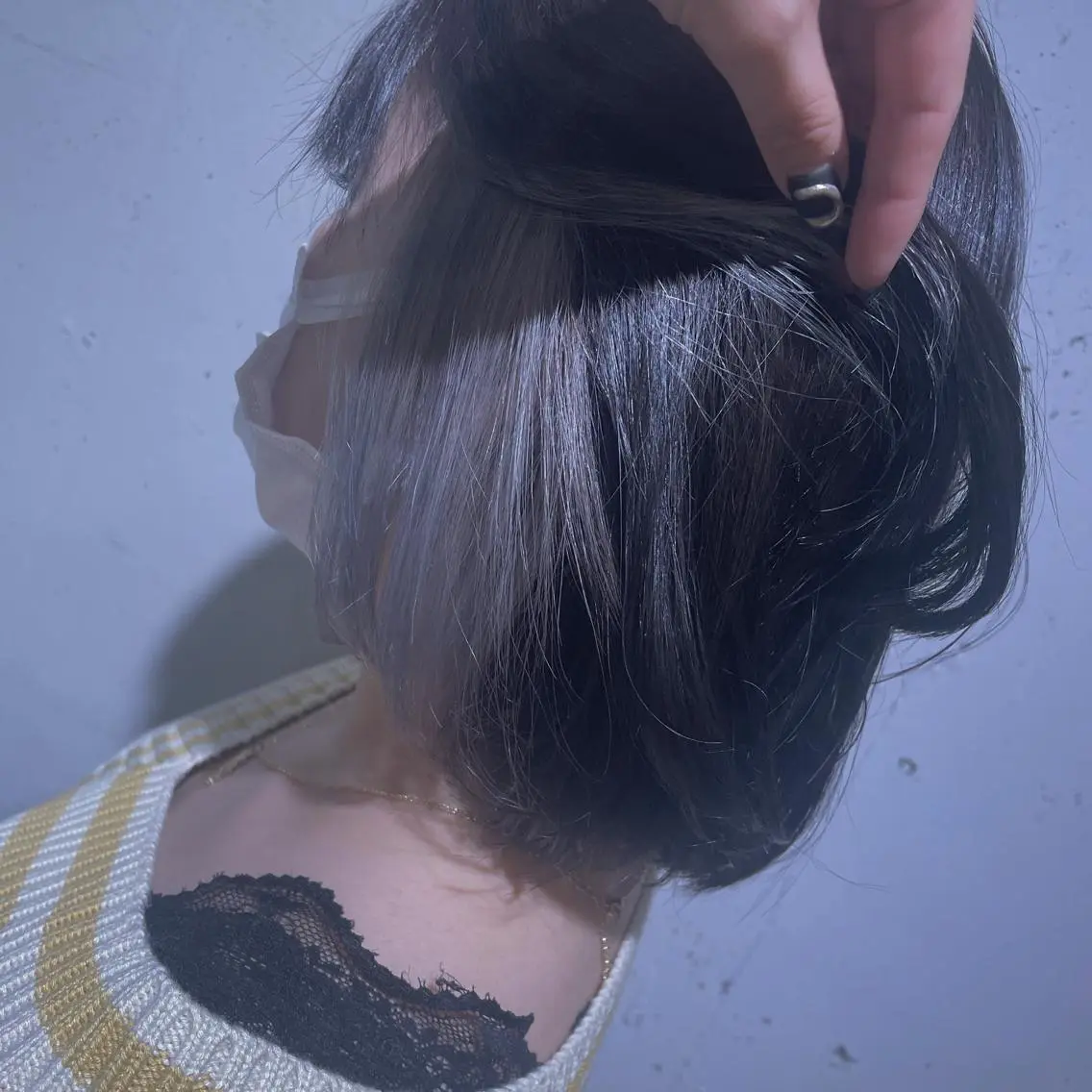 ミディアム ヘアカラー 山岸 朱里のヘアスタイル