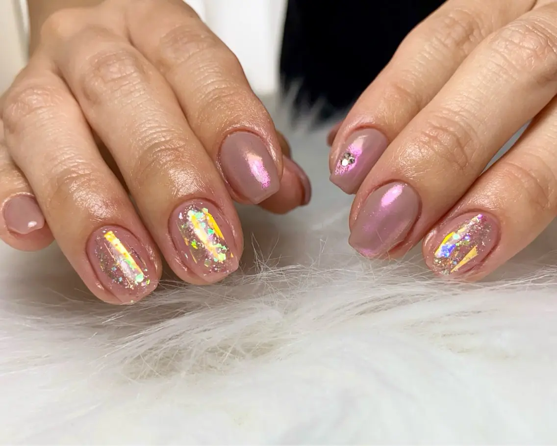 ネイル ワンホンネイル 【ﾙﾅ･ｼﾞｭﾒﾙ】 Haruka🌷･ﾟのネイルデザイン