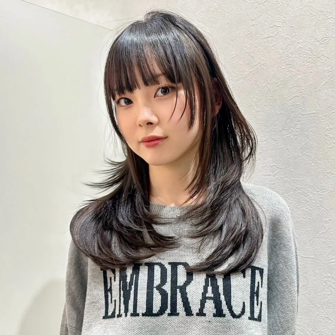 ミディアム 髪質改善 韓国風ヘア レイヤーカット BALANCE. 弥央のヘアスタイル