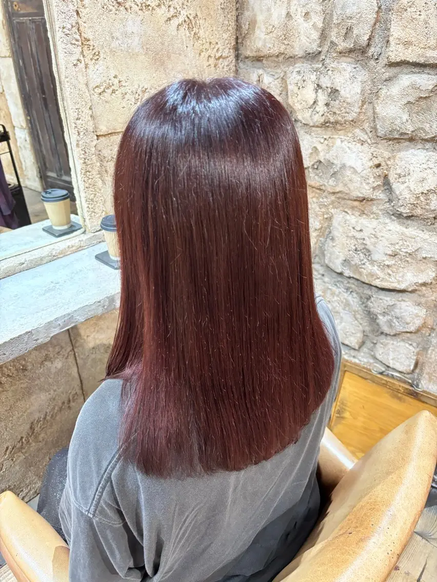セミロング カラー 森田 恋々菜のヘアスタイル