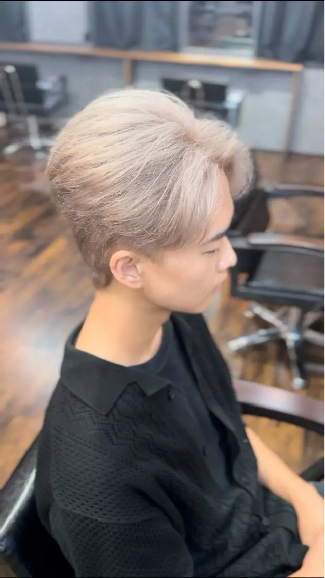 ショート カラー メンズ 🔥【メンズ特化】江 坂／モデル／レオ🔥のヘアスタイル