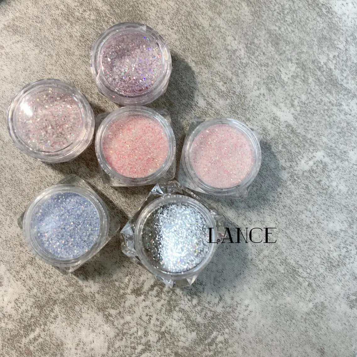 ミディアム ネイル オーロラネイル フレンチネイル キラキラネイル ワンホンネイル 冬ネイル Lance nailのネイルデザイン