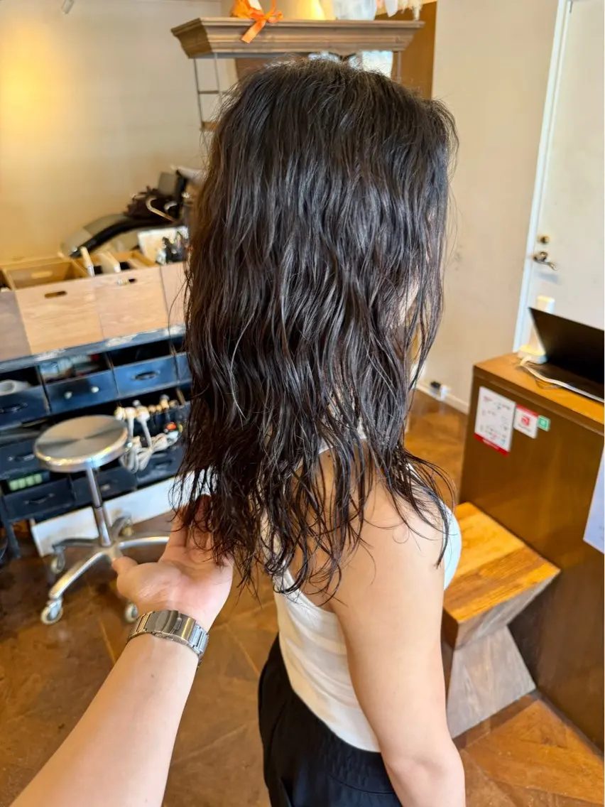 ミディアム パーマ 🫧⭐️ Noah🪽🩵のヘアスタイル