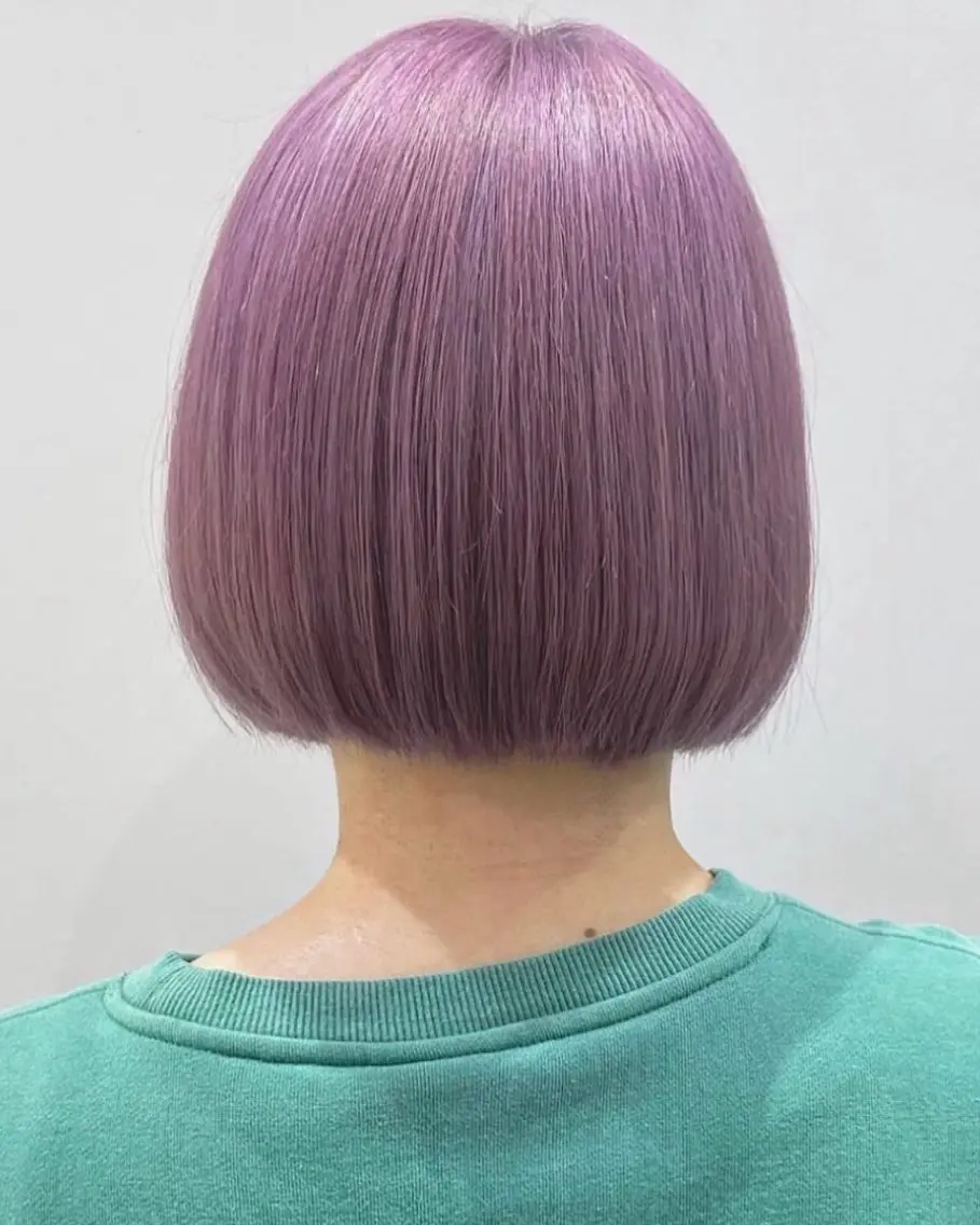セミロング カラー ブリーチ ブロンド ケアブリーチ ホワイトブロンド ヘアカラー 久木原 ゆりのヘアスタイル