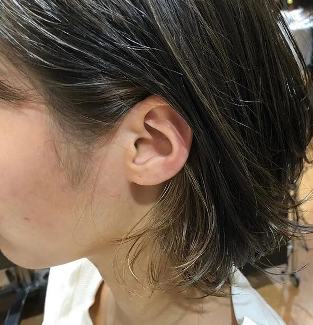 ショート カラー インナーカラー ボブ Bonheur umedaのヘアスタイル