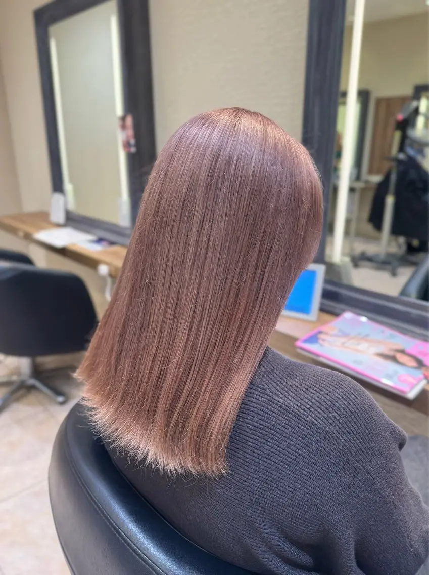 ロング カラー ヘアカラー トリートメント さら艶レイヤーカット 🩶Suzuneのヘアスタイル