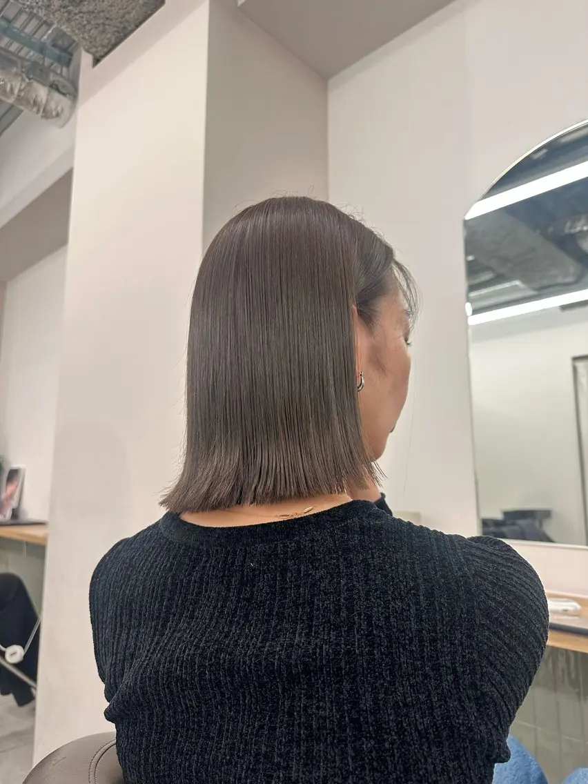 ミディアム カラー キッズ カット ヘアカラー トリートメント オトナヘア🌸 harukaのヘアスタイル
