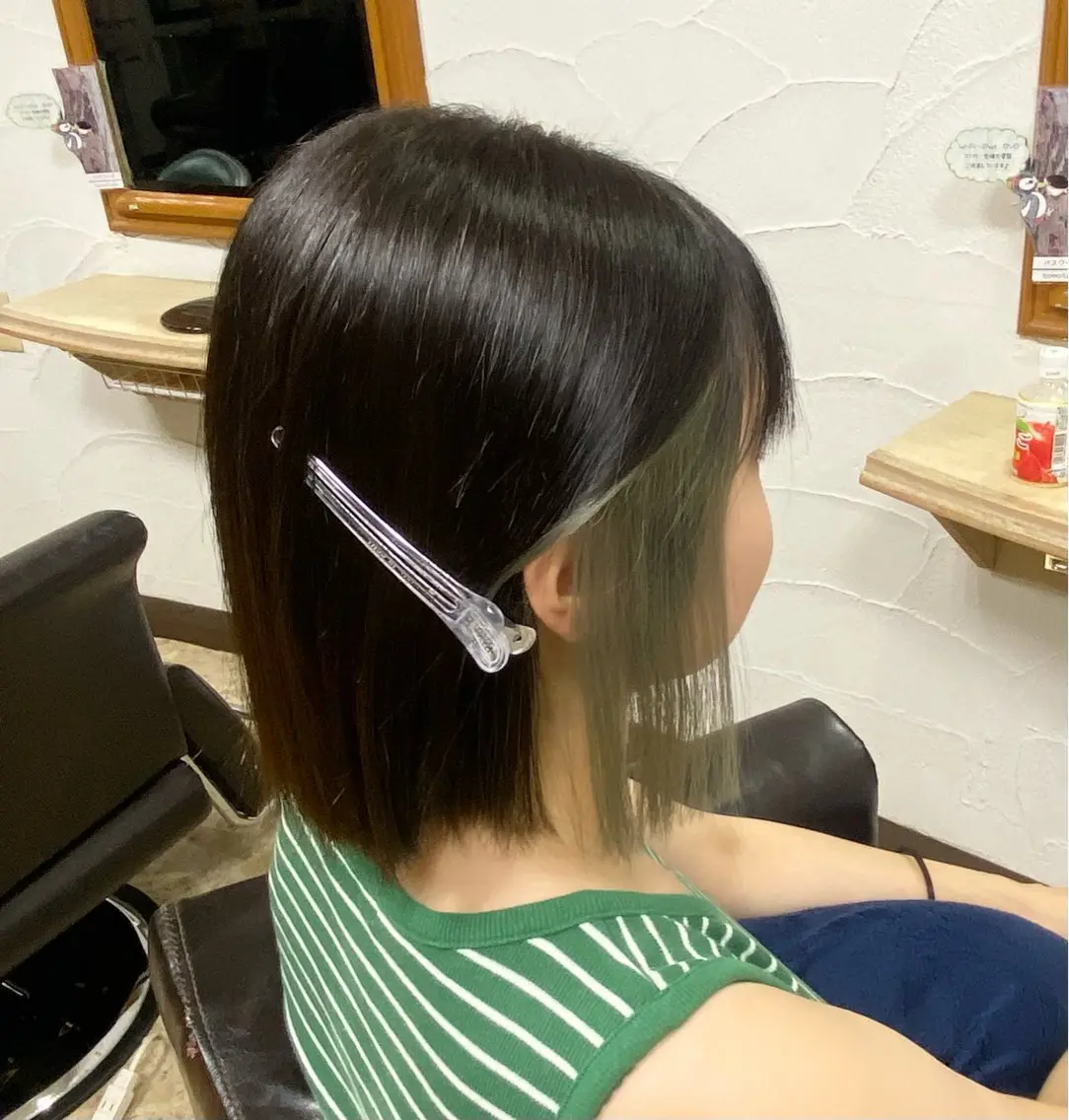 カラー イヤリングカラー 山本 ひかりのヘアスタイル