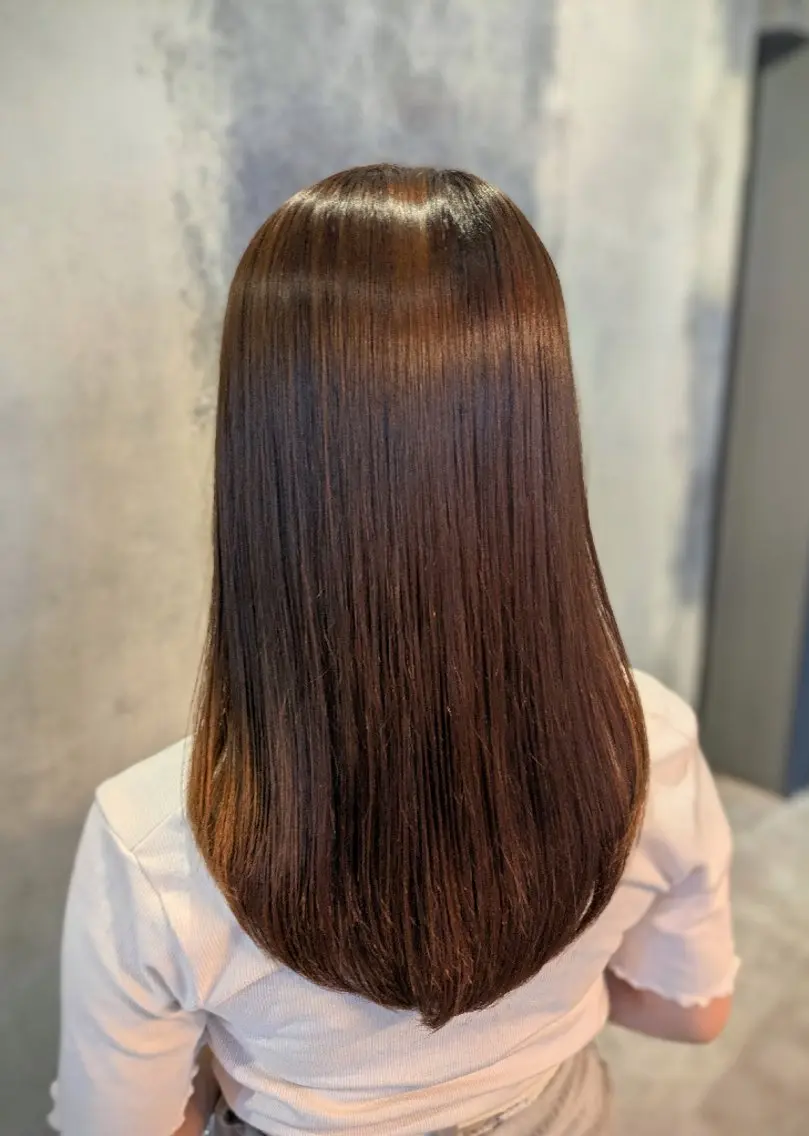 セミロング 髪質改善 縮毛矯正 LOARK博多  Kiharaのヘアスタイル