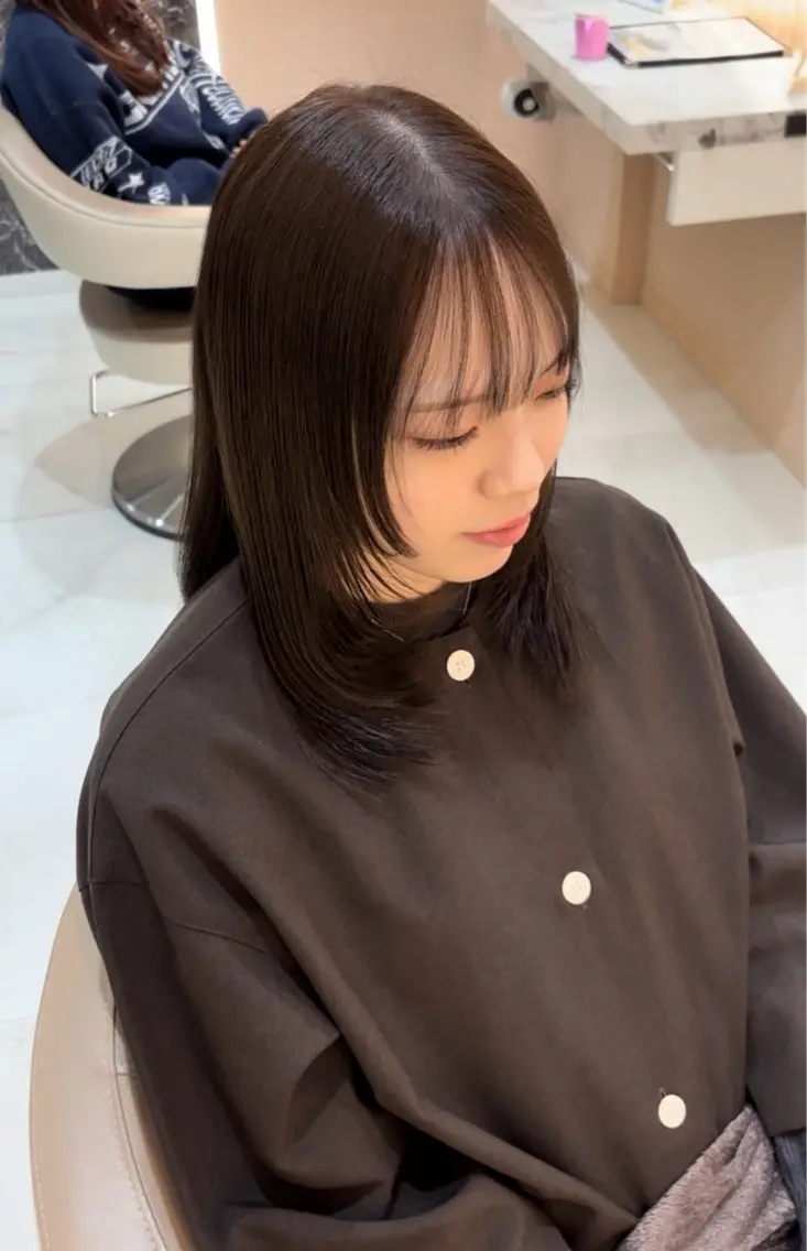ミディアム カラー 宇佐美昂弘 髪質改善/艶カラーのヘアスタイル