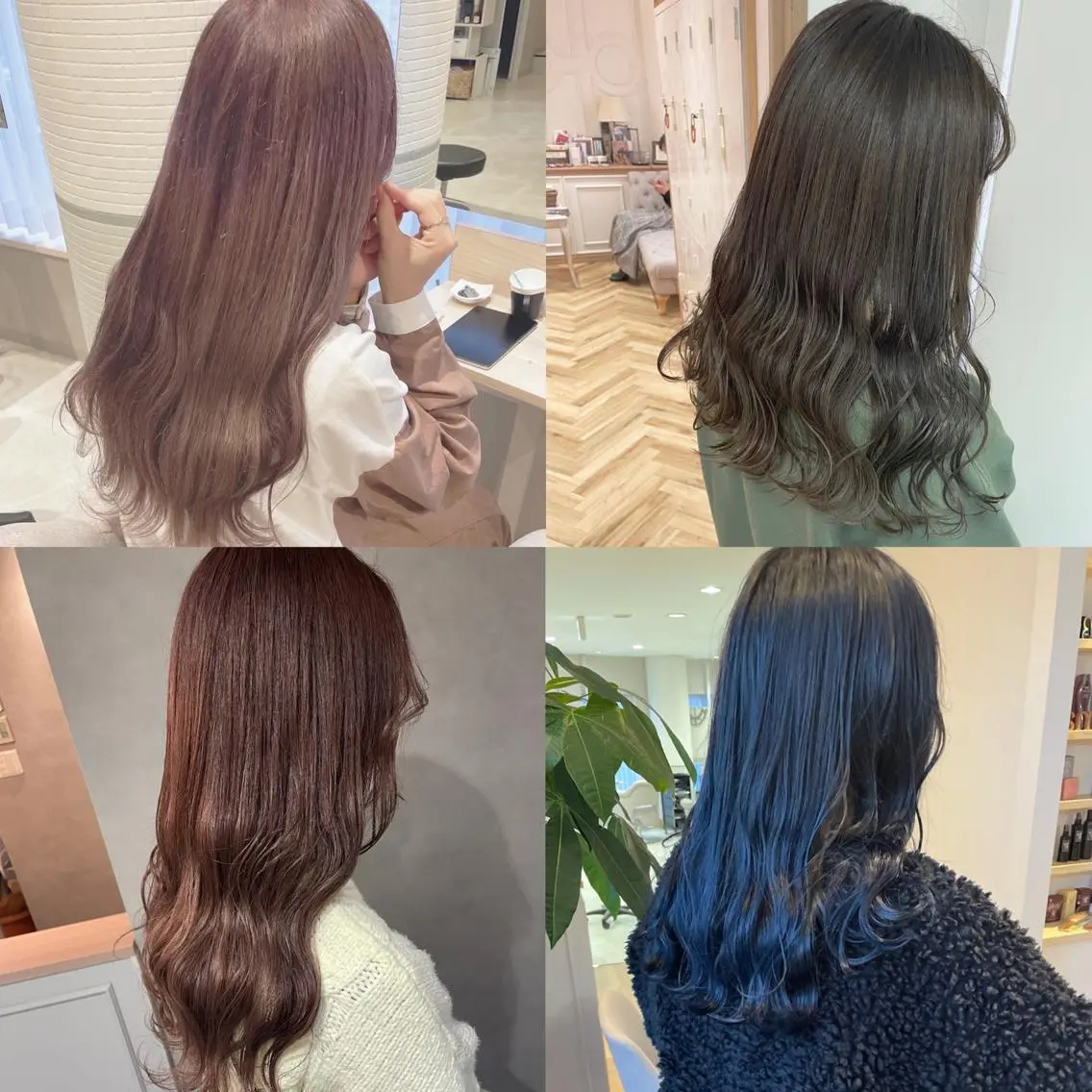 ロング カラー ヘアアレンジ 似合わせカット 韓国ヘア🖤 YURINAのヘアスタイル