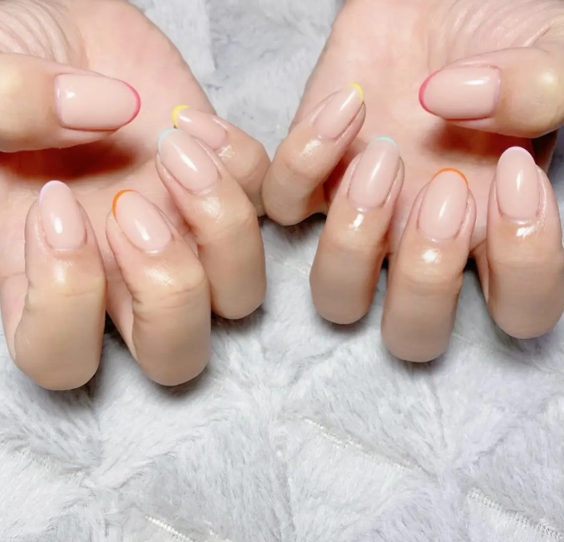 ネイル フレンチネイル ハンドネイル B- nailのネイルデザイン