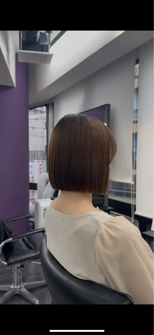 ショート カラー ヘアアレンジ カット ヘアカラー ボブ指名1位/パツッ とボブ/似合わせのヘアスタイル