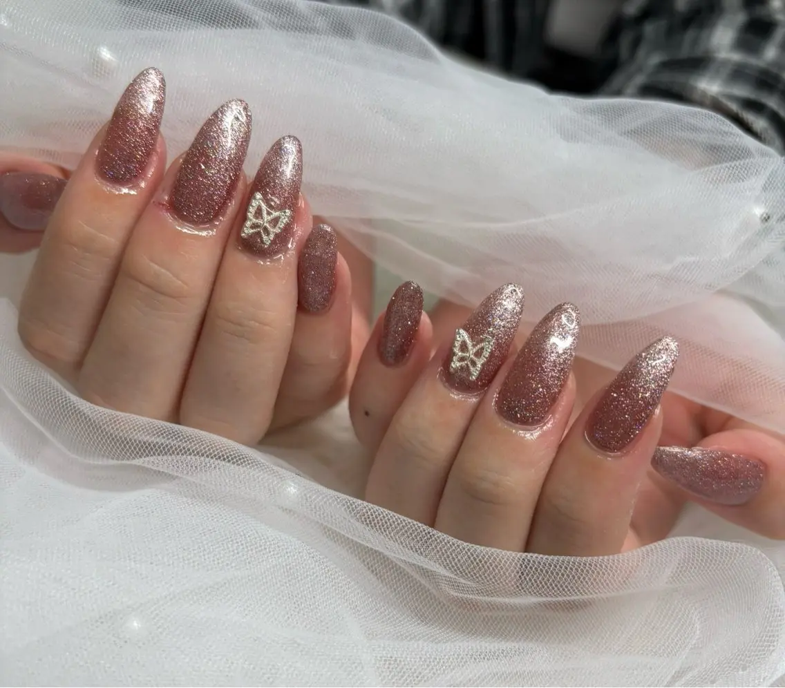 ネイル 長さ出し ハンドネイル Lottynail 🫧Yuunaのネイルデザイン