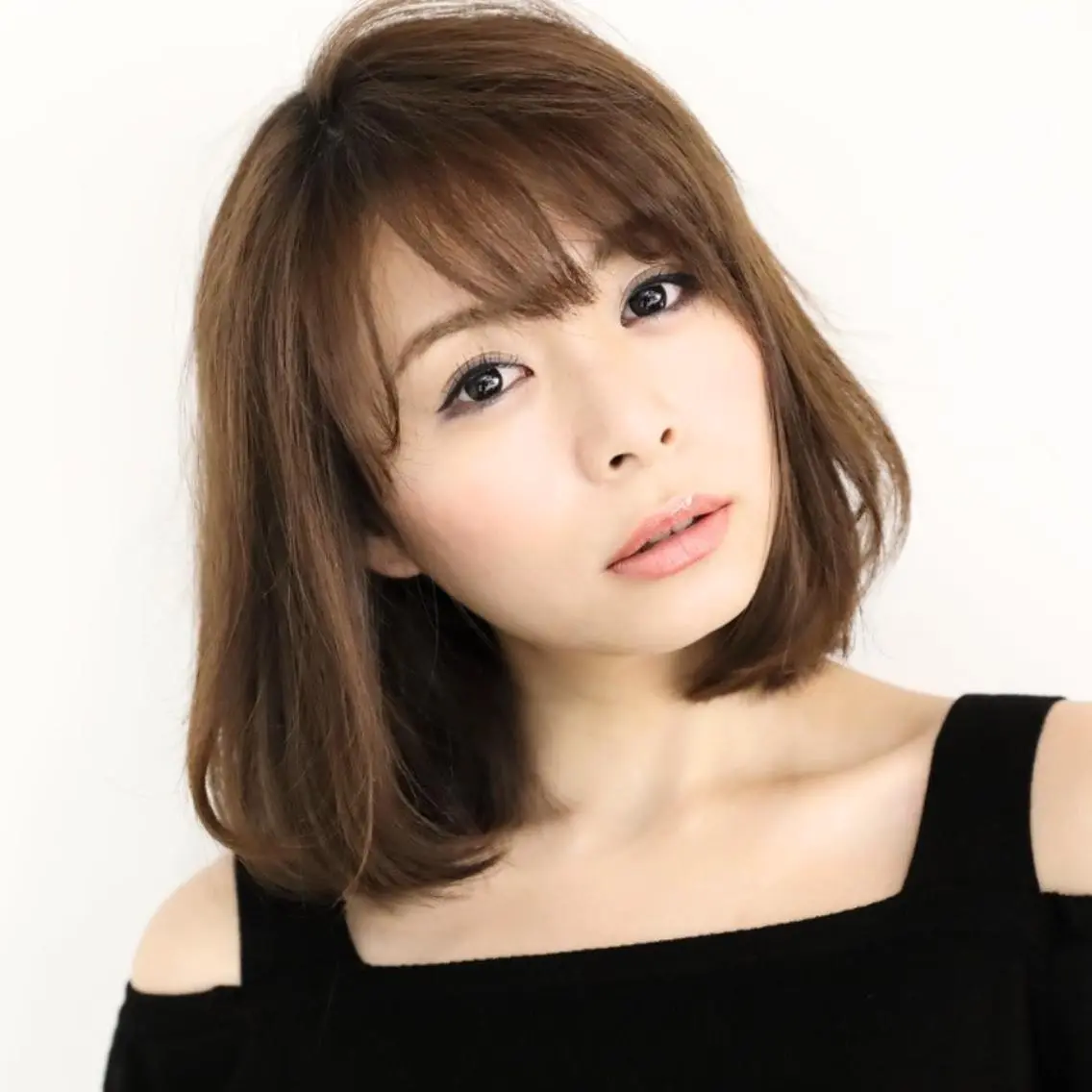 ミディアム カラー ブラウンカラー 透明感カラー ボブ カット ヘアカラー Endearing 銀座/レイヤーカットのヘアスタイル