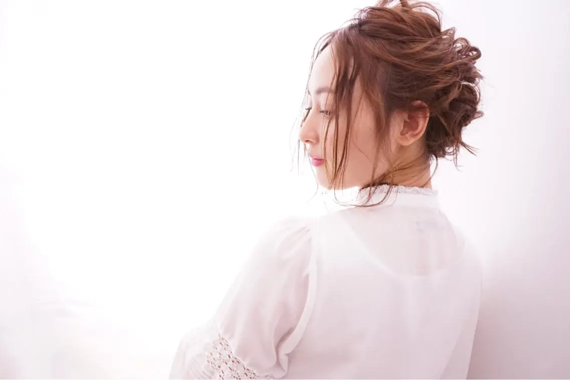 セミロング カラー パーマ ヘアアレンジ 可愛いを作る神 ナオヒロのヘアスタイル