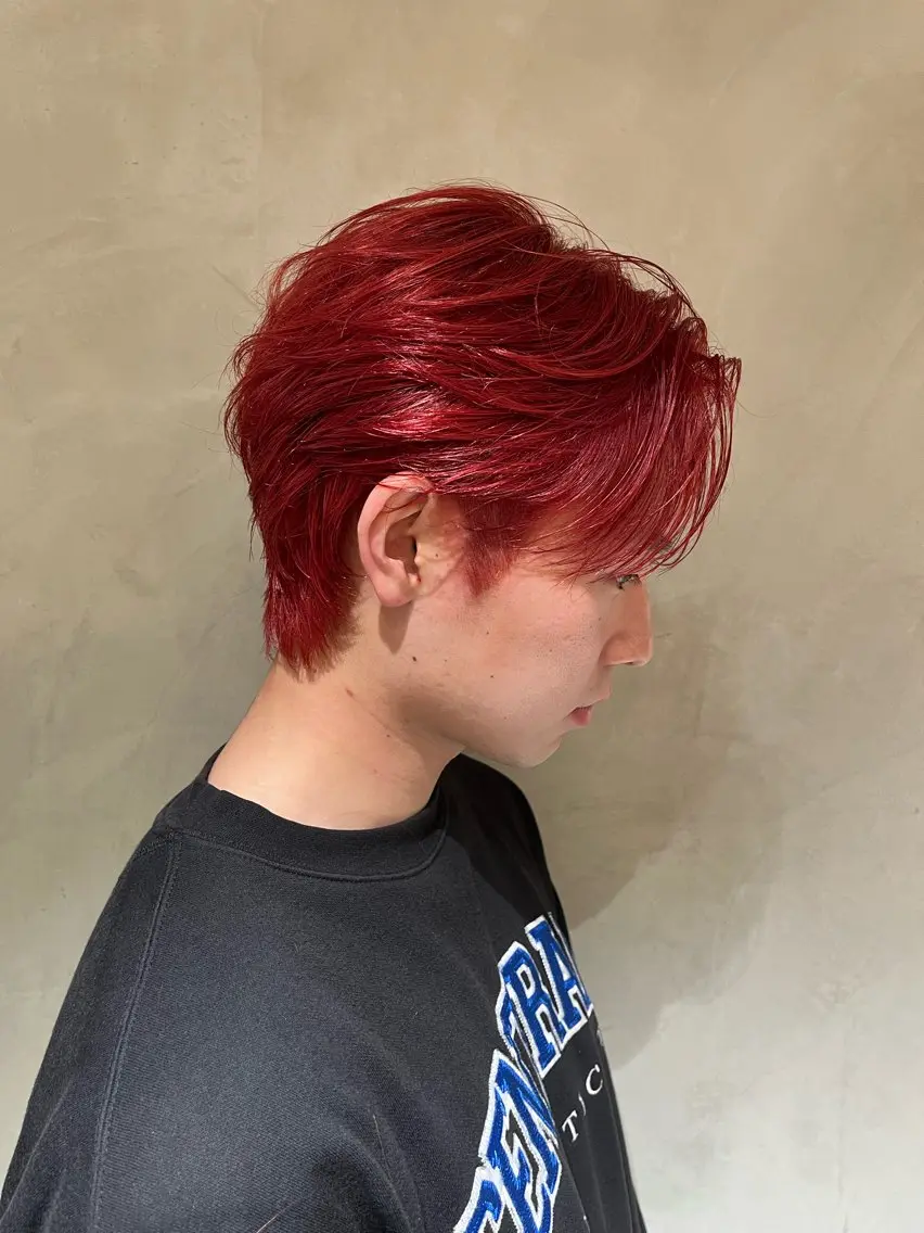 メンズ カット ヘアカラー トリートメント 三浦 れいやのヘアスタイル