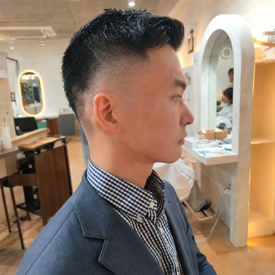 【メンズプレミアムコース💼】メンズカット+頭皮改善ナノバブル+眉カット+quickヘッドスパの写真