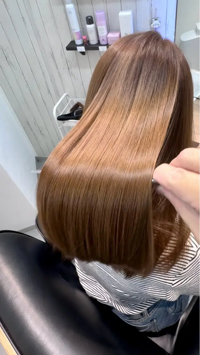 ロング カラー 髪質改善 艶髪改善師/高橋潤 /縮毛矯正のヘアスタイル