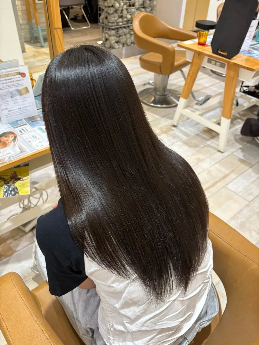 セミロング 縮毛矯正 縮毛矯正 🪐Bob perm 🌀チサのヘアスタイル