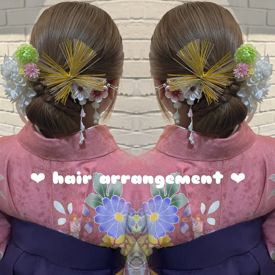 ヘアアレンジ 卒業式のヘアスタイル ヘアセット 🫧🧸カラーヘアメ 🫧MIO🧸🫧のヘアスタイル